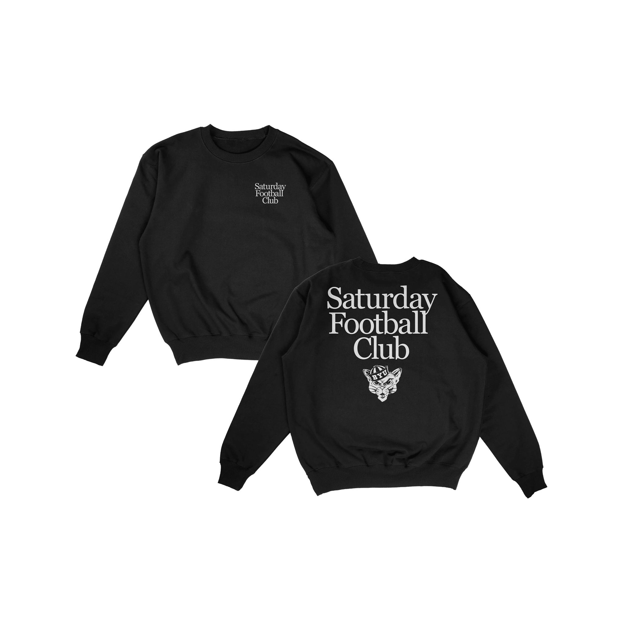 BYU Saturday Football Club Crewneck - Black