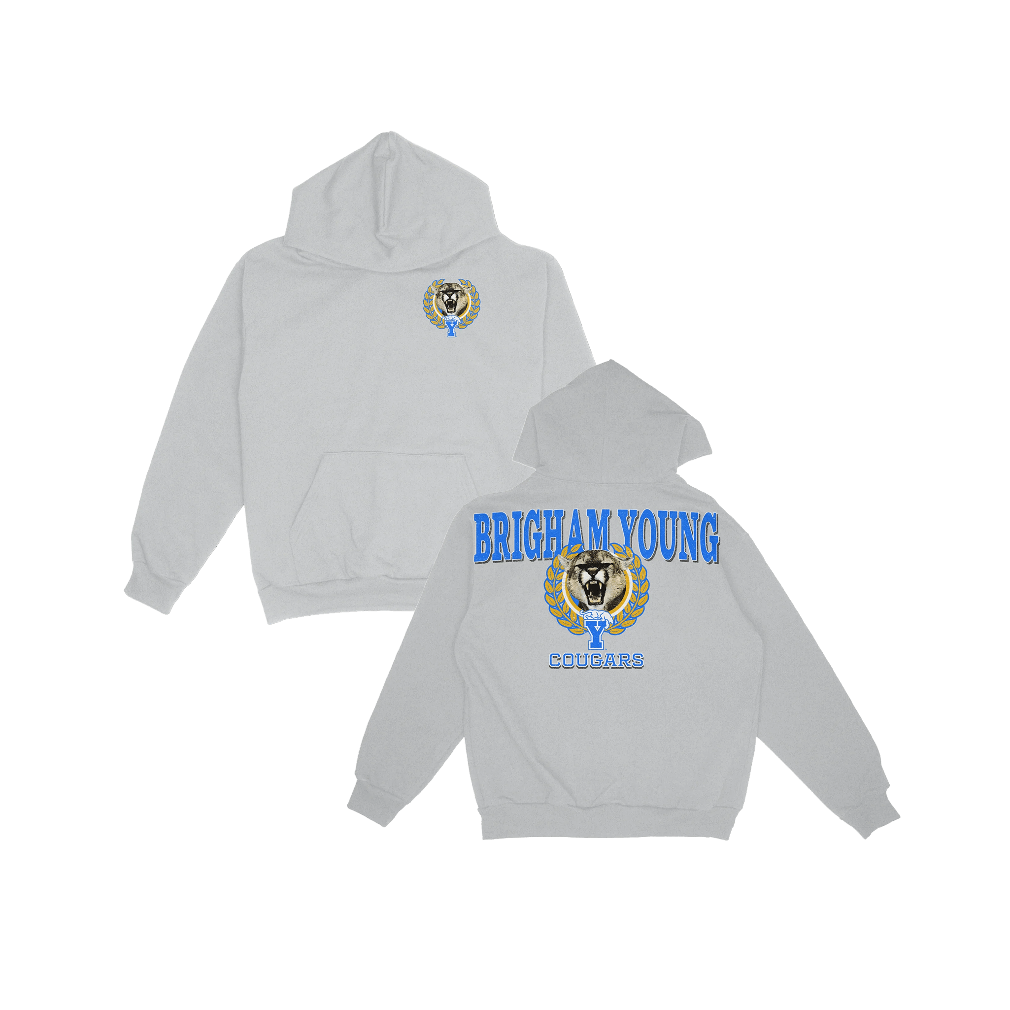 BYU Vintage Cougar Graphic Hoodie - FanStreet