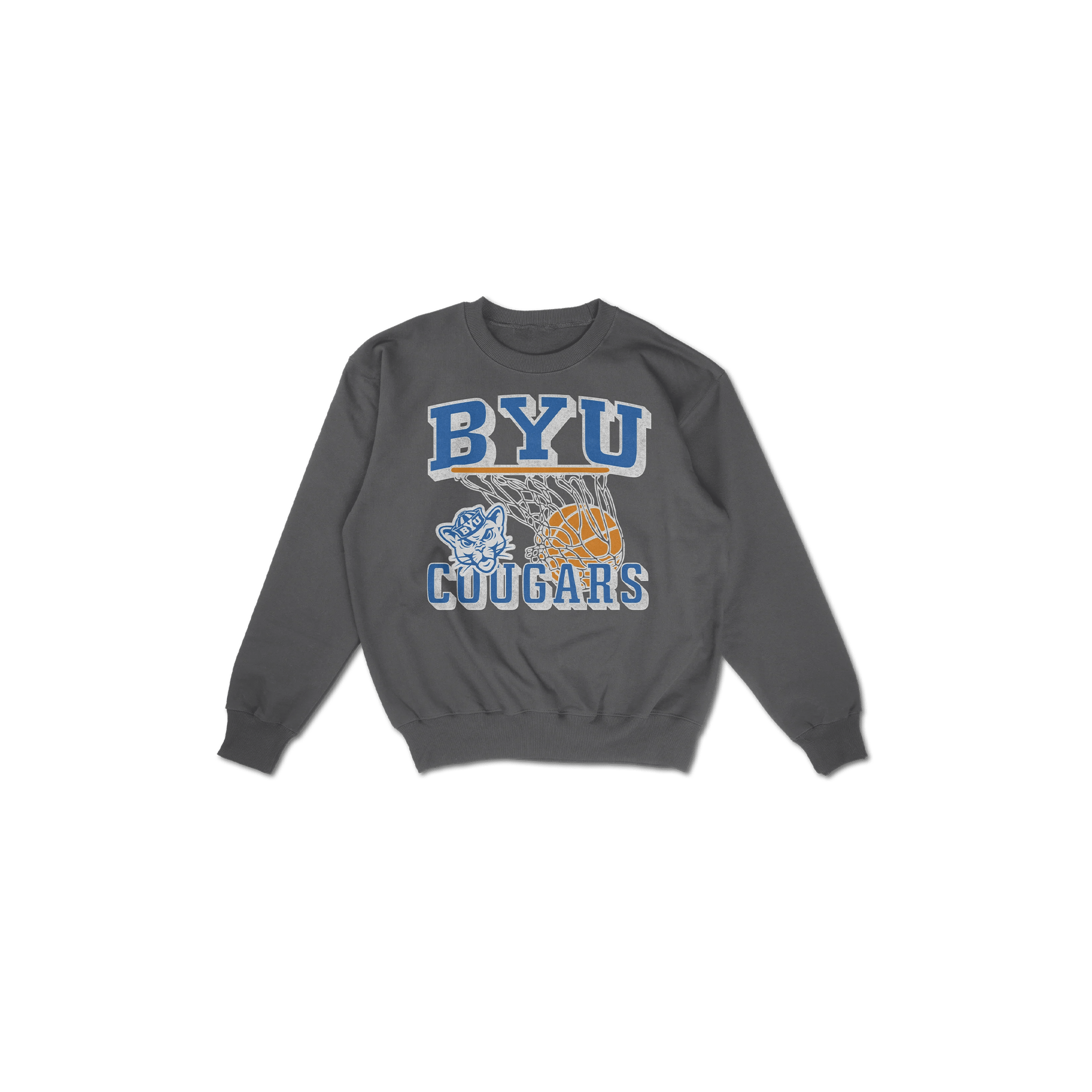 BYU Retro Hoop Crewneck - FanStreet