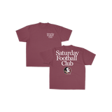 FSU Saturday Football Club Graphic Tee - Garnet