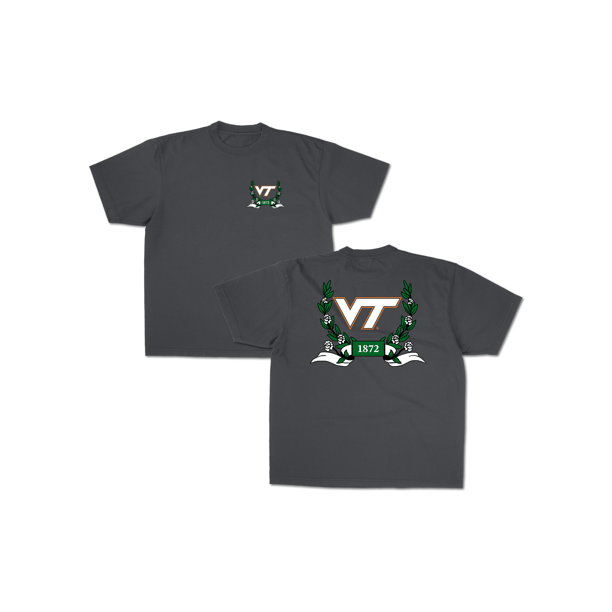 Virginia Tech Laurel Tee - Gray