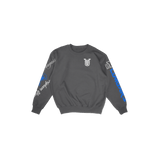 BYU Cuffed and Logo'd Crewneck - Gray