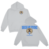 BYU Vintage Cougar Graphic Hoodie - Heather Gray
