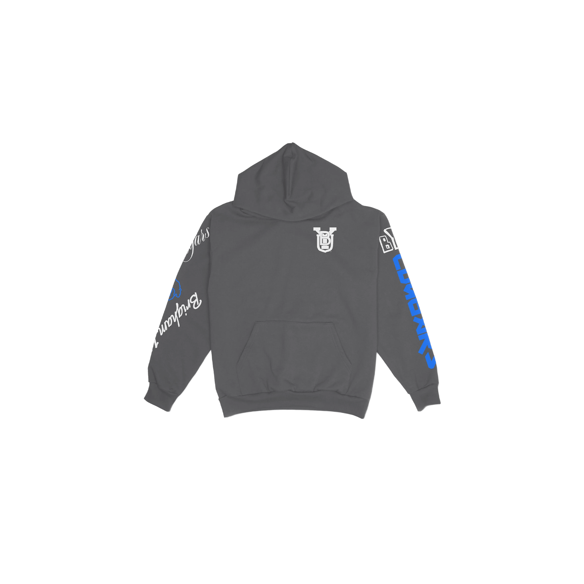 BYU Cuffed and Logo'd Hoodie - Gray