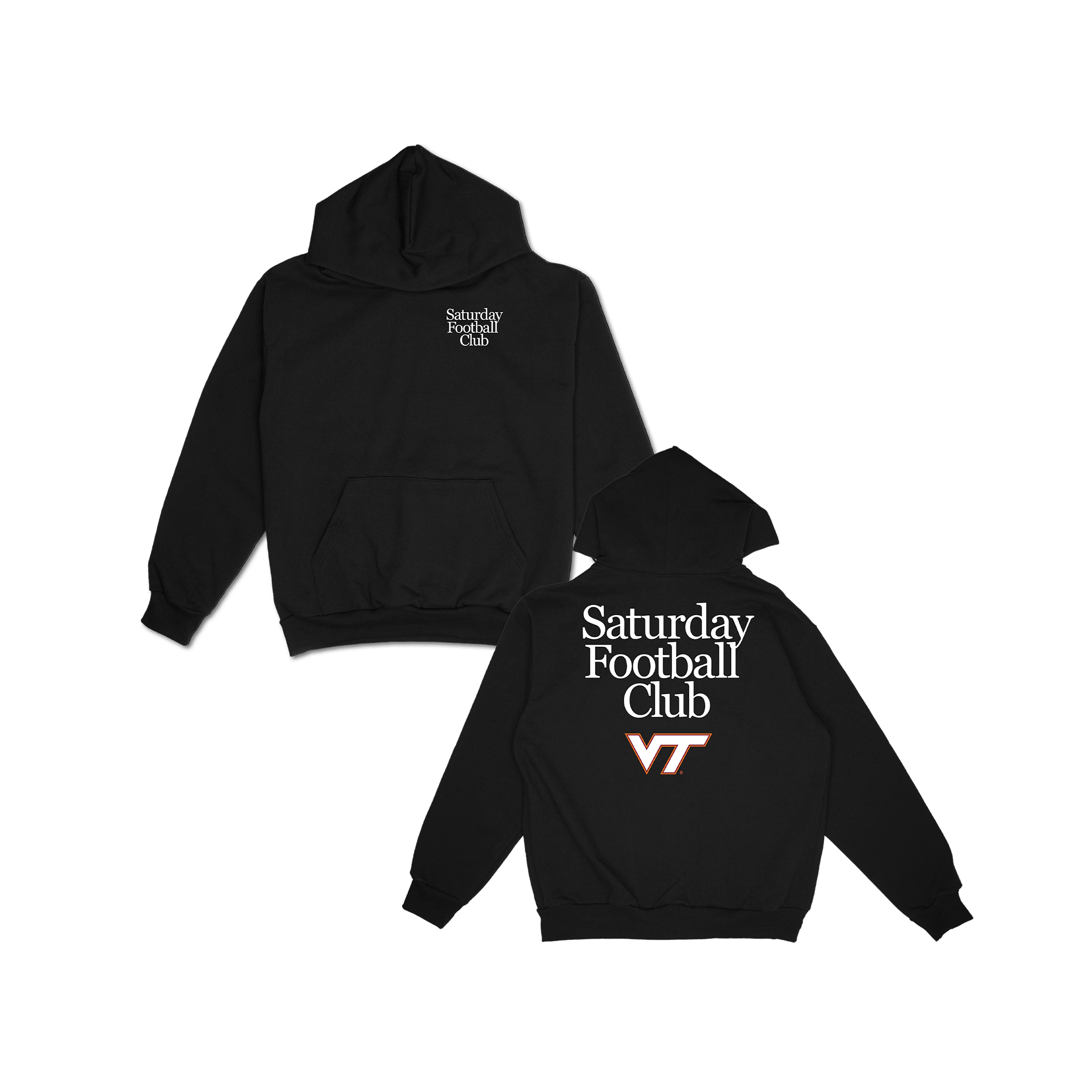 Virginia Tech Saturday Football Club Hoodie - Black