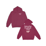 Virginia Tech Saturday Football Club Hoodie - Garnet