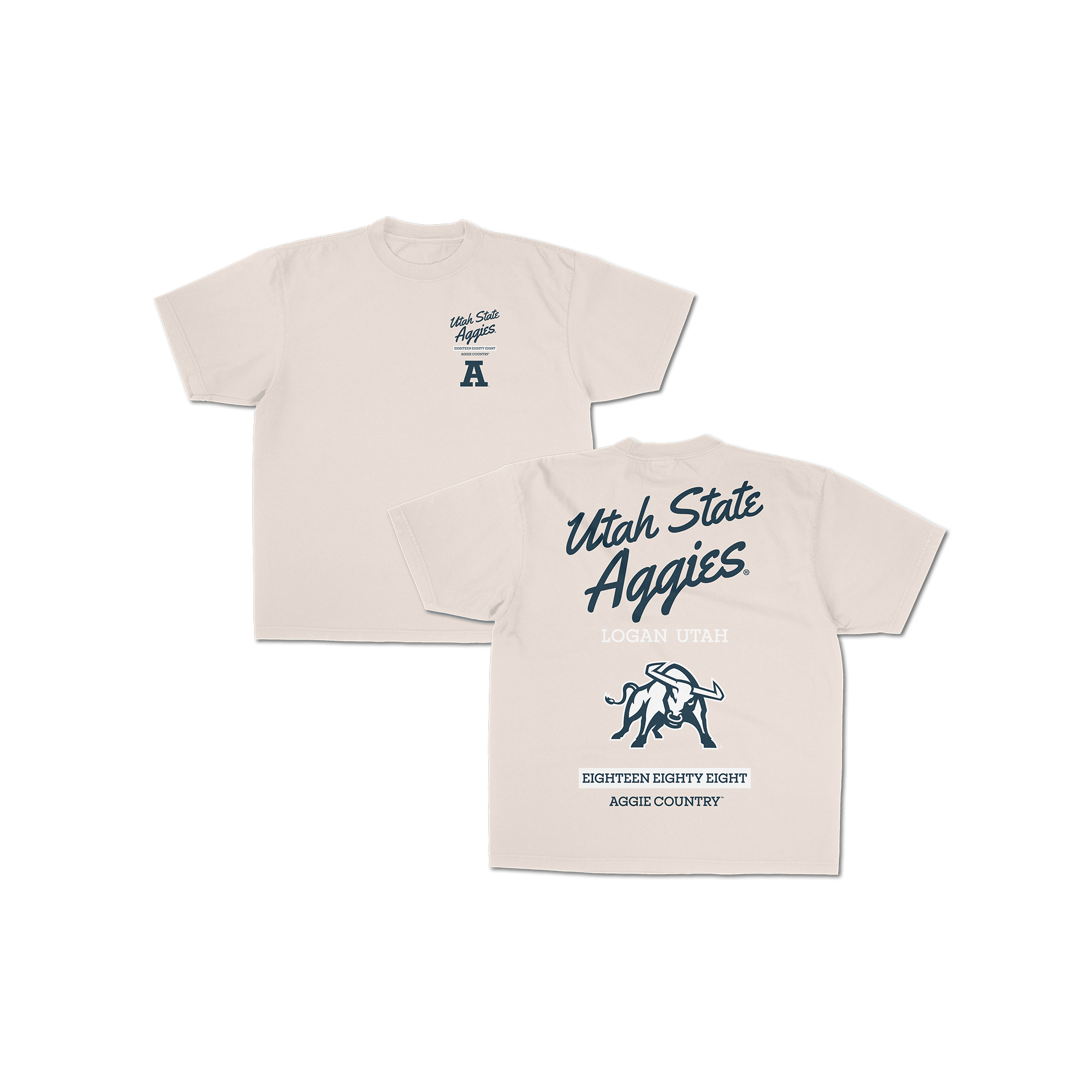 Utah State Hometown Graphic Tee - Ivory