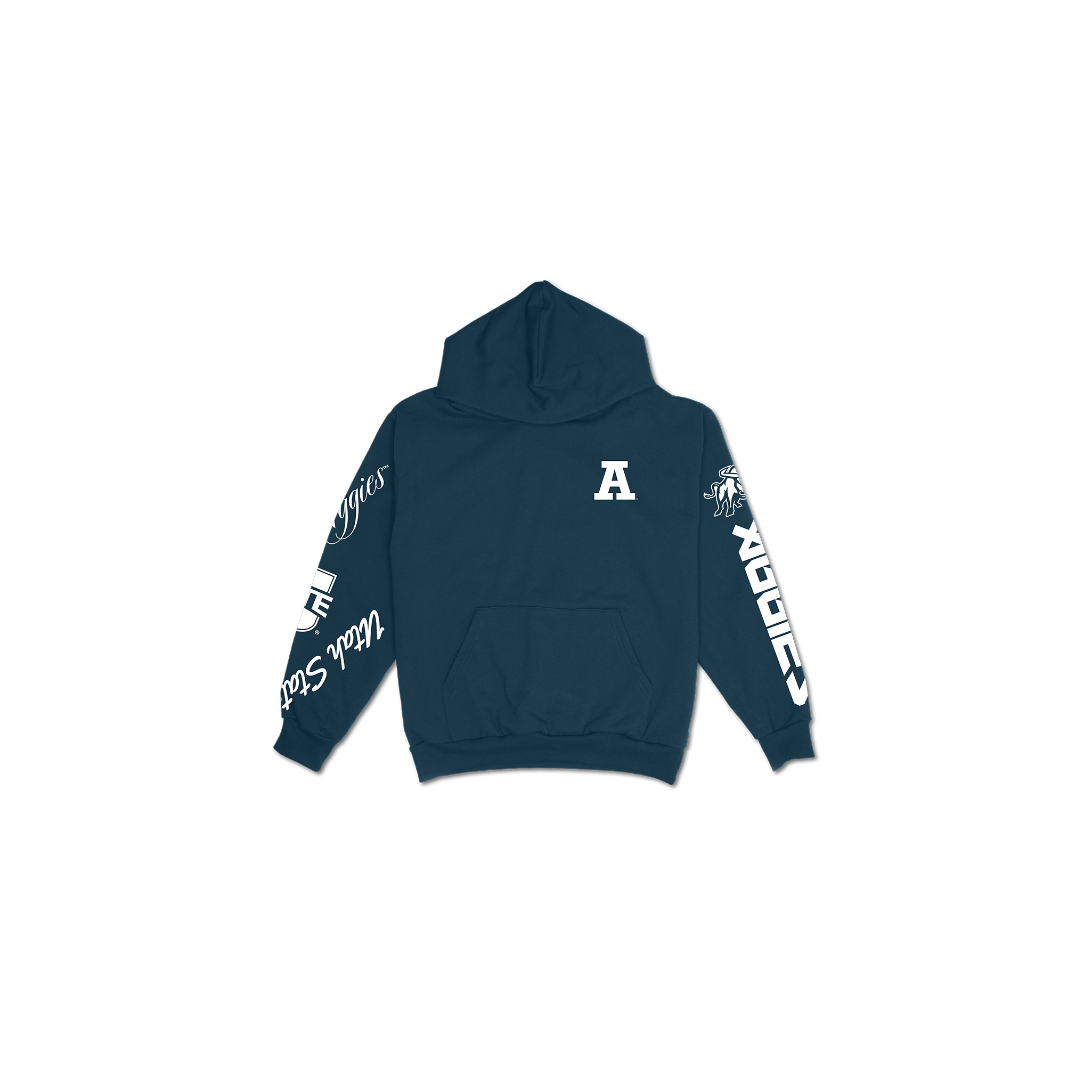 Utah State Cuffed and Logo'd Hoodie