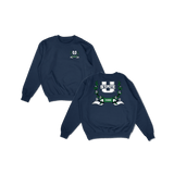 Utah State Laurel Pullover Crewneck - Navy