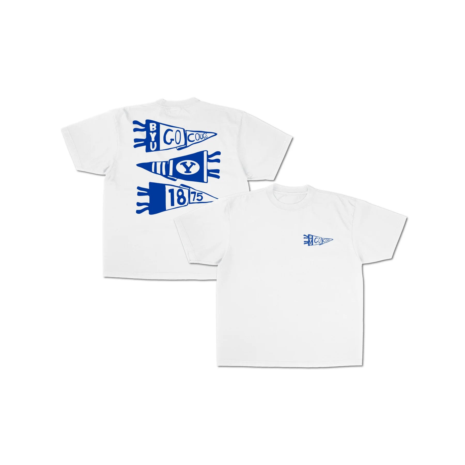 BYU Stacked Pennant Graphic Tee - FanStreet