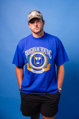 BYU Vintage Block Cougar Tee - Men