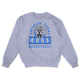 Cougs Basketball Vintage Inspired Crewneck - Heather Gray